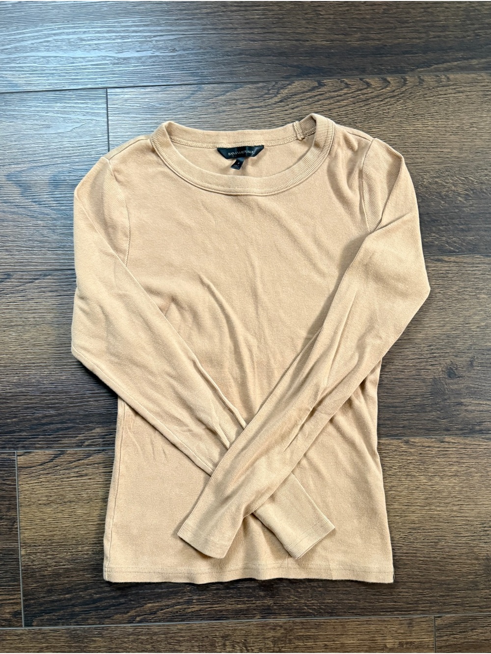 Banana Republic Long Sleeve Top in Camel Tan Sz S